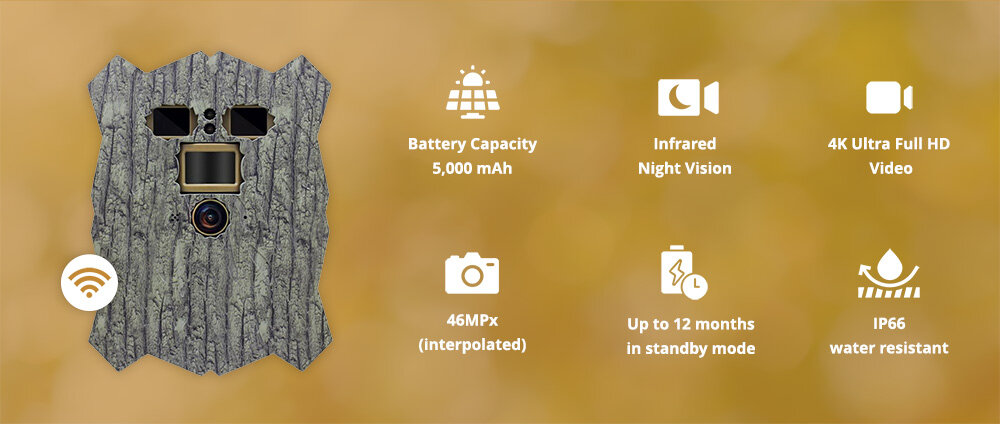 Wachman Slim Ultra-plona stebėjimo kamera